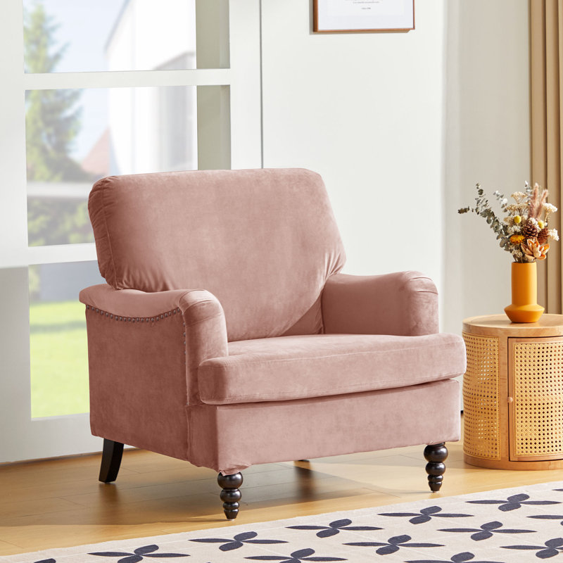Alcott Hill® 33.46'' Wide Velvet Armchair Wayfair